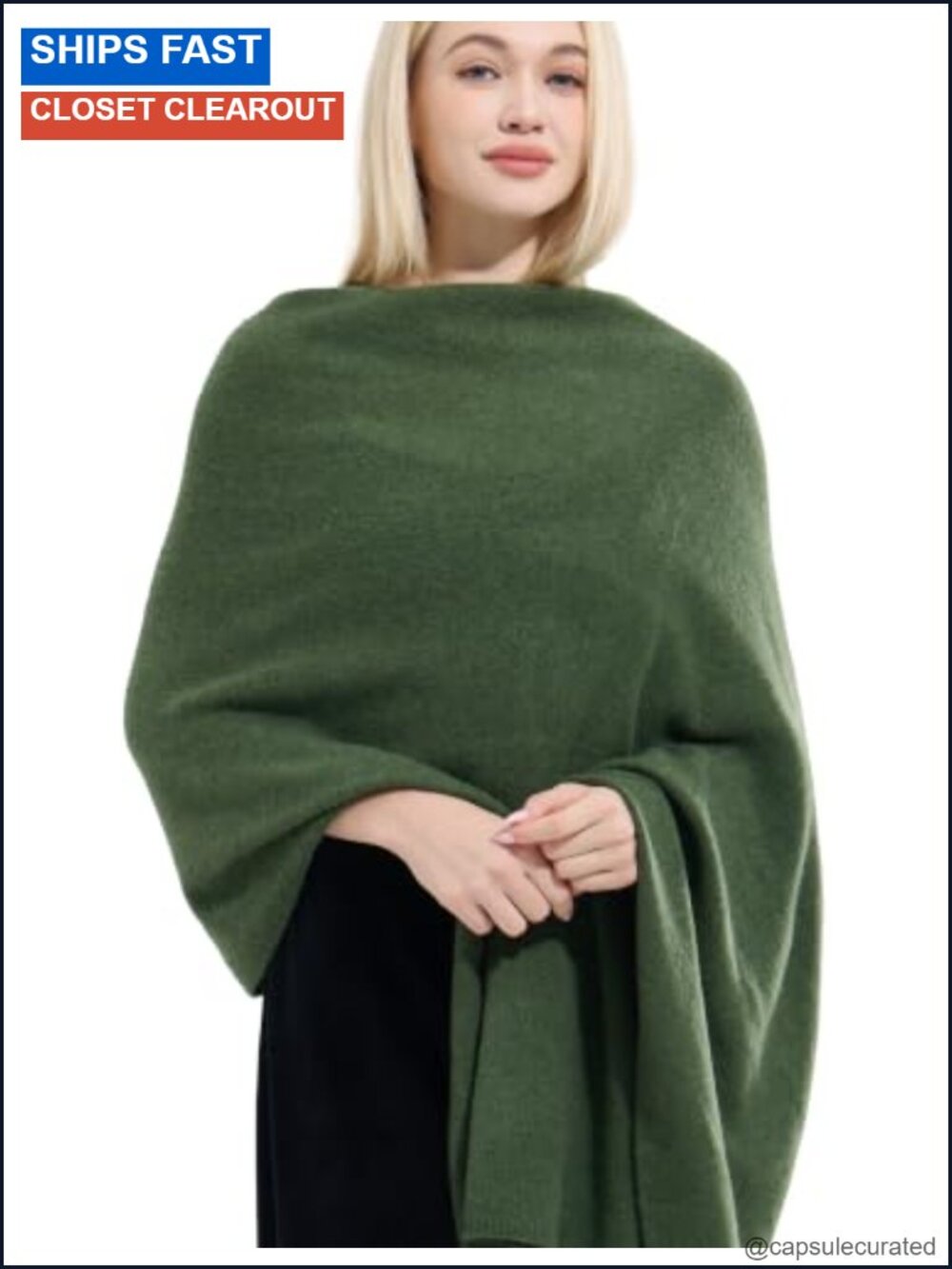 Luxury 100% Cashmere Wrap Shawl, 87x27, Soft Pashmina Scarf for Women, Travel &